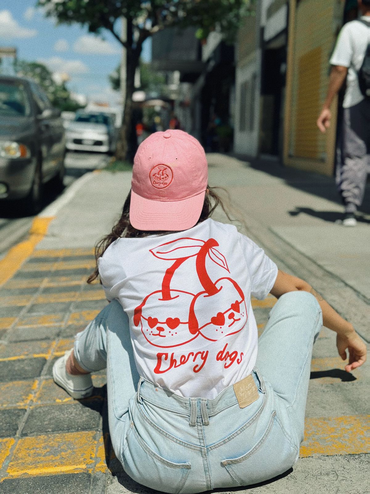 Playera Cherry dog Oversize