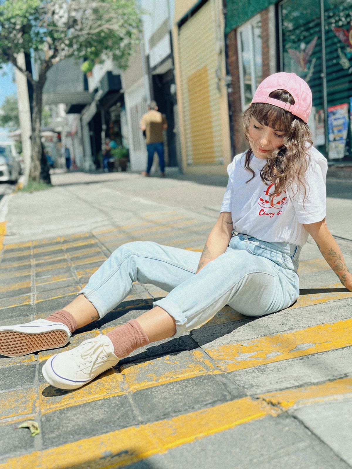 Playera Cherry dog Oversize